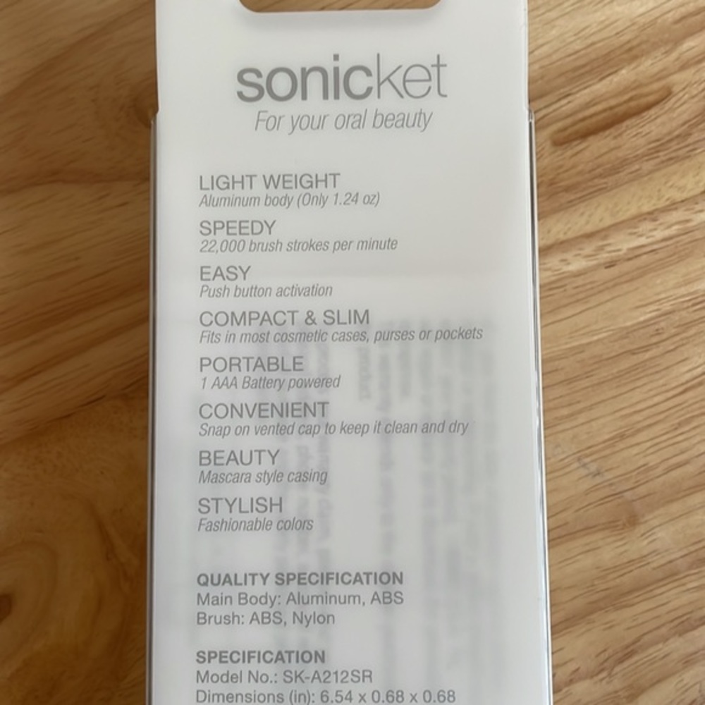 Sonicket Ultrasonic Battery Powered Tooth Brush ✨🦷🤍 - Picture 5 of 6